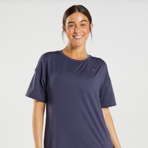 Gymshark Whitney Simmons Oversized T-Shirt, Indigo Navy, Size Large